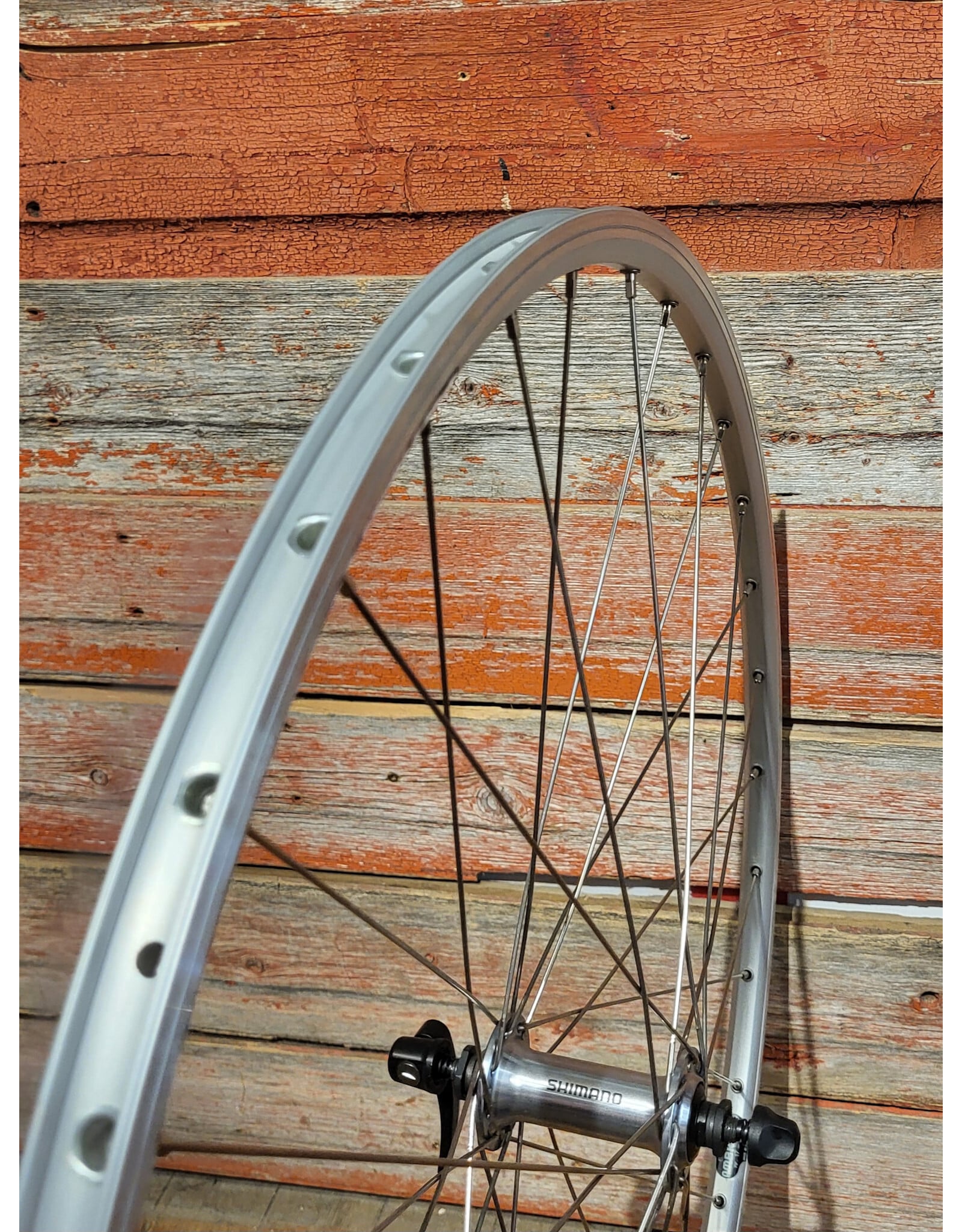Natural Cycleworks Handbuilt Wheel 700c - Ambrosio Evolution - Shimano Tiagra Front - Silver Double Butted Spokes