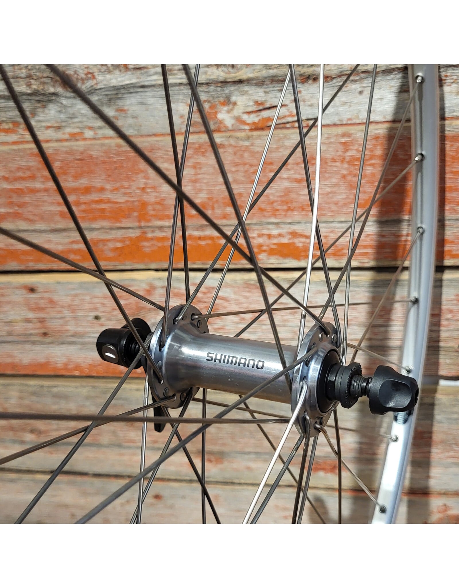 Natural Cycleworks Handbuilt Wheel 700c - Ambrosio Evolution - Shimano Tiagra Front - Silver Double Butted Spokes
