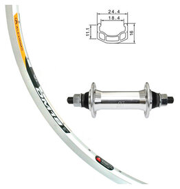 Damco Damco 700c Front Wheel Alex DM-18 Nutted Silver