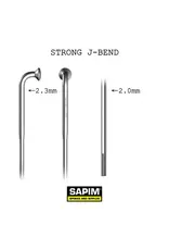 Sapim Spoke Individual Sapim Strong (2.3-2.0) Silver With Silver Nipple