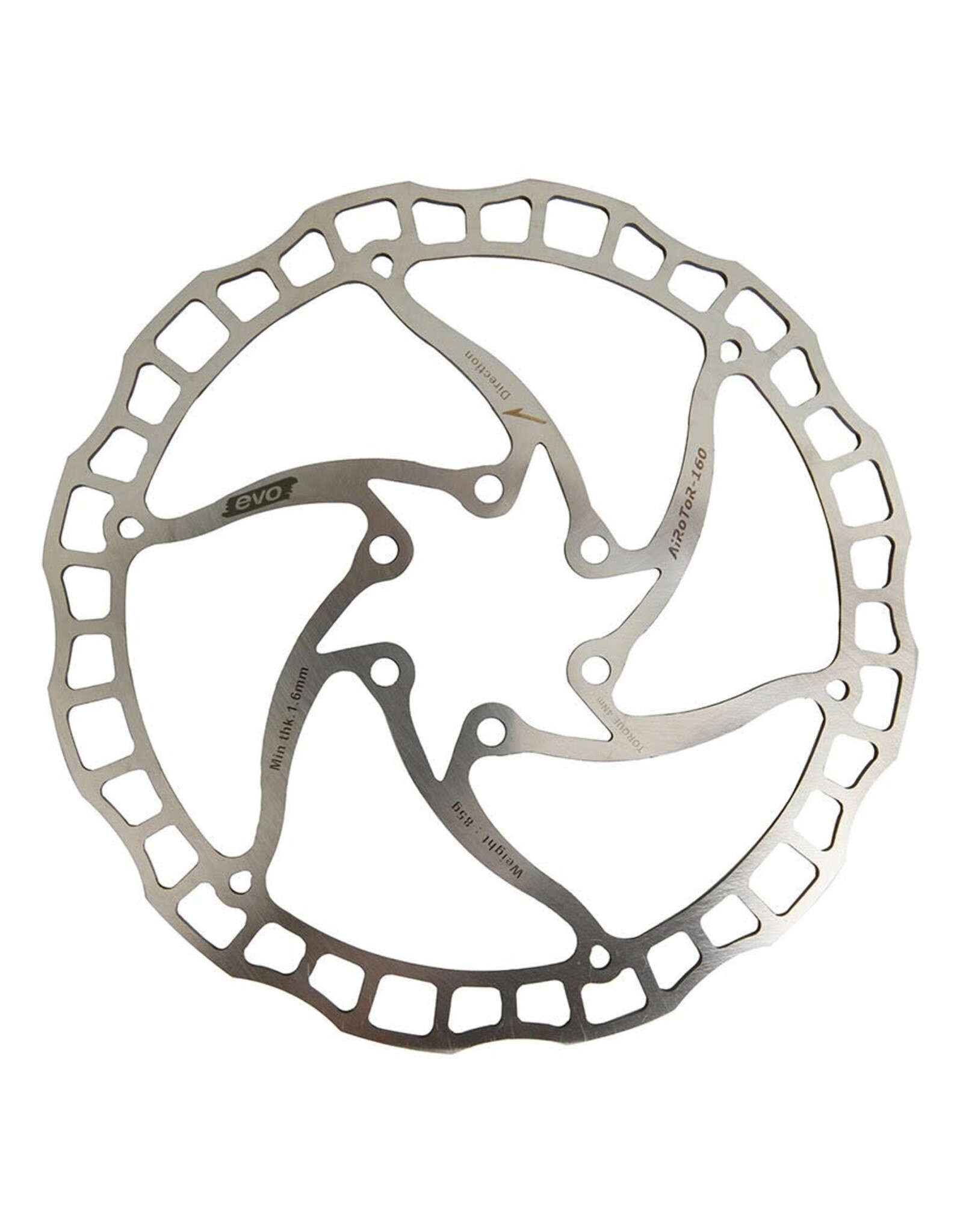 Evo Evo Air Control 160mm Disc Brake Rotor 6 Bolt