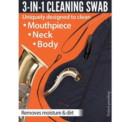 Protec A124 Body, Neck & Mouthpiece Swab: Tenor Saxophone
