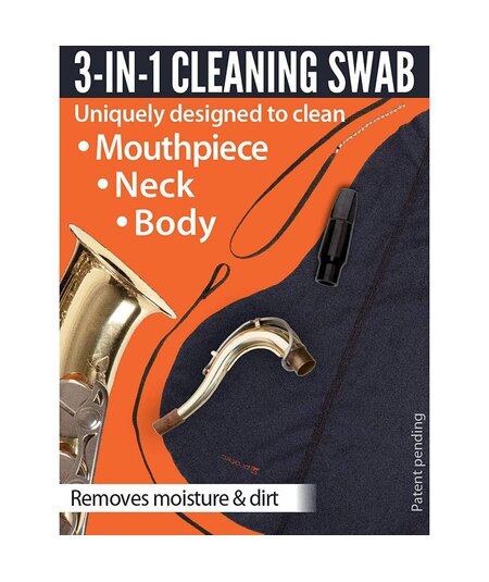 Protec A124 Body, Neck & Mouthpiece Swab: Tenor Saxophone