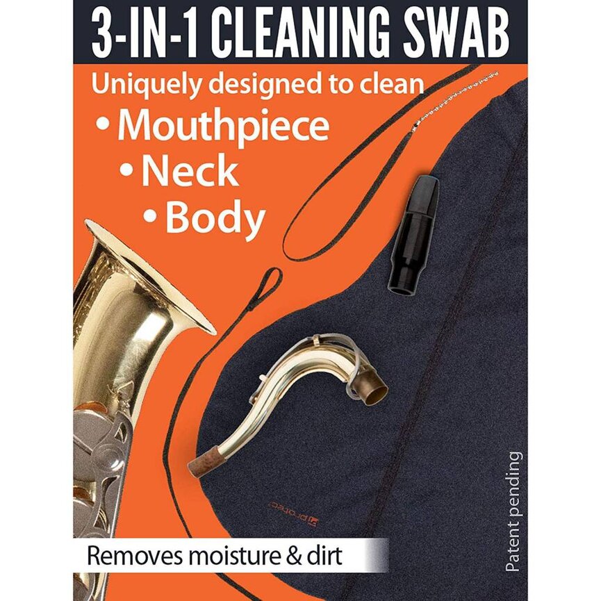Protec Body, Neck & Mouthpiece Swab: Tenor Saxophone A124