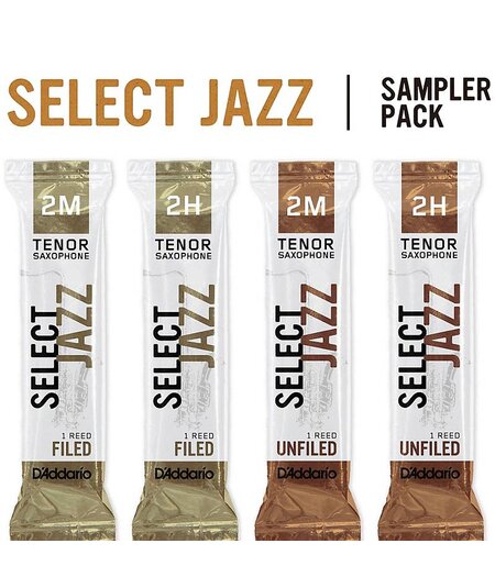 D'Addario Select Jazz Tenor Saxophone Reed Sampler Pack