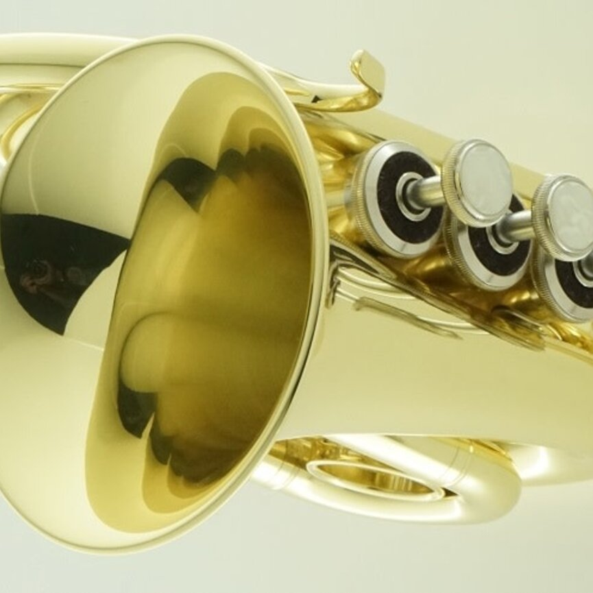 Carol Brass Mini Pocket Trumpet, Lacquer CPT-1000-YSS-Bb-L