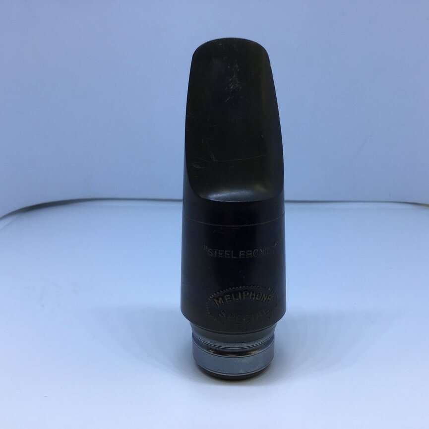 Used Vintage Steel Ebonite Meliphone Special B4 Alto Sax Mouthpiece [407]