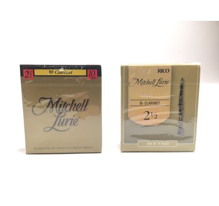 Reed Lot 8. Rico Mitchell Lurie Bb Clarinet Reeds, Strength 2 1/2, Two Boxes of 10 [739]