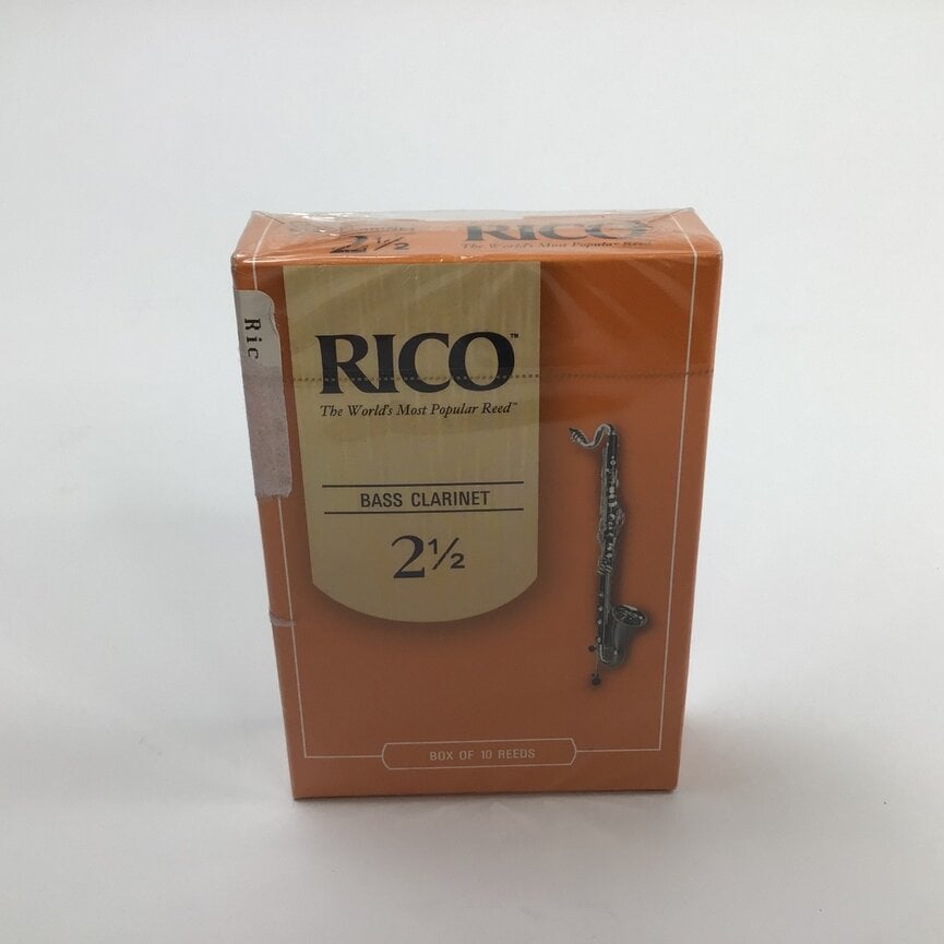 Reed Lot 24. Rico Bb Bass Clarinet Reeds, Strength 2.5,  One Box of Ten Reeds [028]