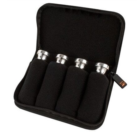 Protec A221ZIP Trumpet/Small Brass Mouthpiece Pouch–4 Piece (Nylon) with Zipper