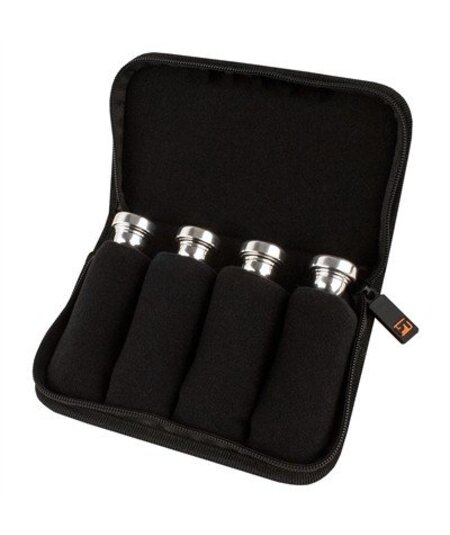 Protec A221ZIP Trumpet/Small Brass Mouthpiece Pouch–4 Piece (Nylon) with Zipper