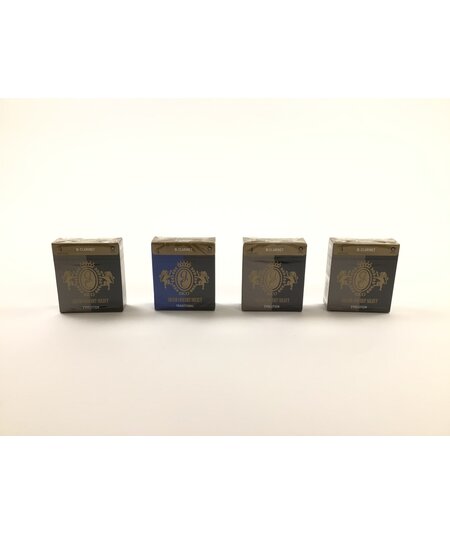 Reed Lot 25: Four Boxes of Rico Bb Clarinet Reeds, Strength 4. Three Boxes of 10, Grand Select Evolution; One Box of 10, Grand Concert Select Traditional [082]