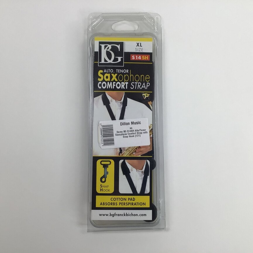 Demo BG S14SH Alto/Tenor Saxophone Comfort Strap with Snap Hook [121]