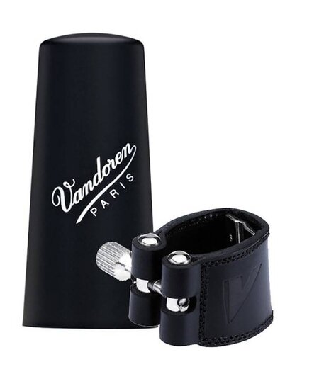 Vandoren Clarinet Leather Ligature with Plastic Cap