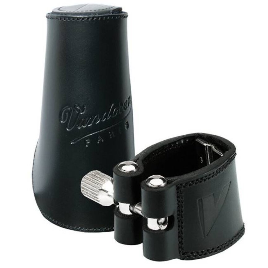 Vandoren Clarinet Leather ligature and Leather Cap