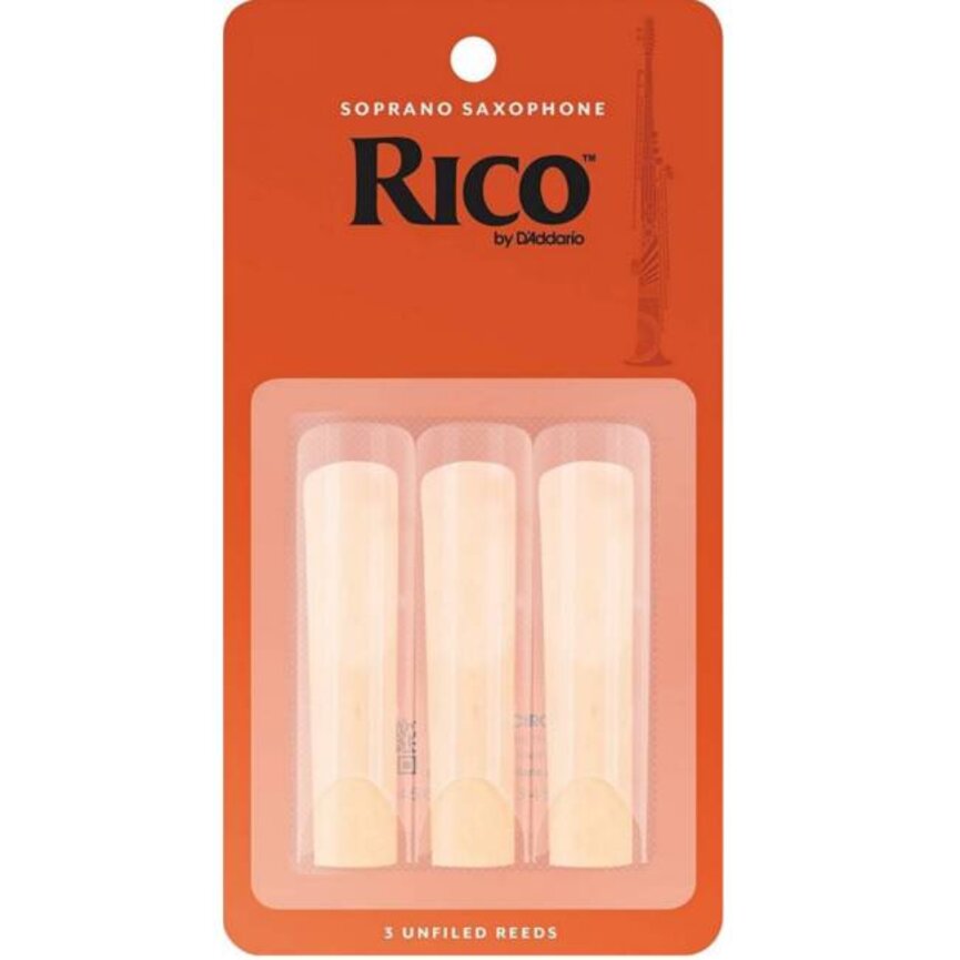 Rico Soprano Sax Reeds Pack of 3