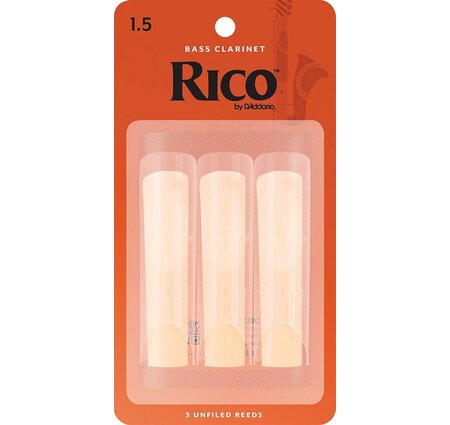 Rico Bass Clarinet Reeds Pack of 3