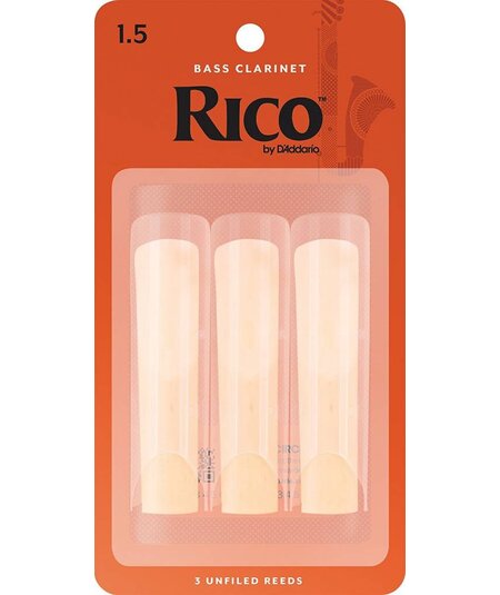 Rico Bass Clarinet Reeds Pack of 3