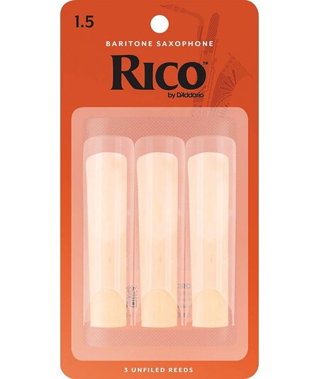 Rico Baritone Saxophone Reeds, Pack of 3