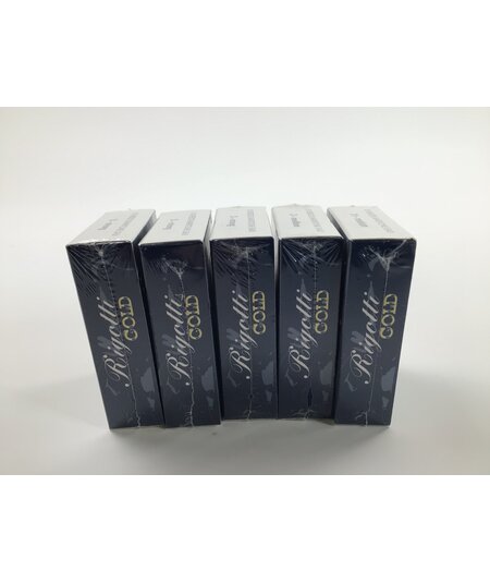 Reed Lot 48: Rigotti Gold Baritone Saxophone Reeds, Three Boxes of Strength 3 Strong, One Box of Strength 3 Medium, One Box of Strength 2 1/2 Medium, Boxes of Ten Reeds [30407]