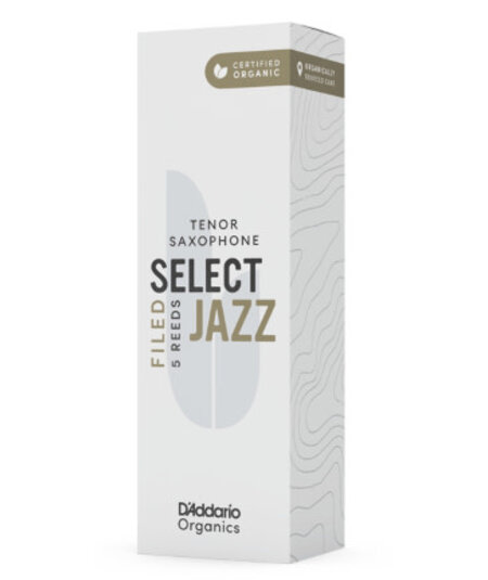 D'Addario Organic Select Jazz Filed Tenor Saxophone Reeds
