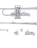 Bach ADE190S D/Eb Trumpet Silver Plate