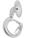 King 2350WSP Silver Plated Sousaphone with Case