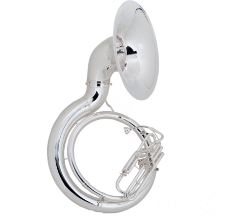 King 2350WSP Silver Plated Sousaphone with Case