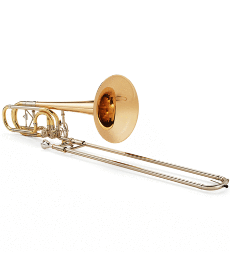 Kuhnl and Hoyer Bb/F/Gb/D-Bass Trombone “Orchestra symphonic“ with “open flow“-valves