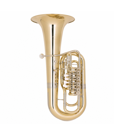 Miraphone F481B-5V (5 Valves in the Right Hand) Elektra F Tuba in Yellow Brass