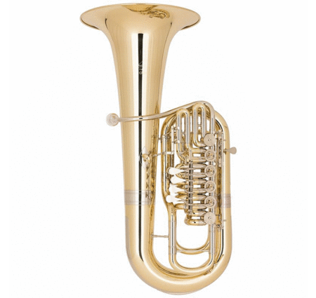 Miraphone F481C-6V (5V Right + 1V Left)  Elektra F Tuba in Yellow Brass