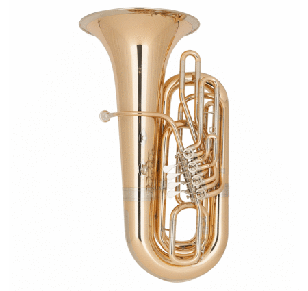 Miraphone Model BB289A BBb Tuba in Gold Brass
