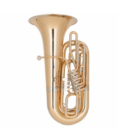 Miraphone Model BB289A BBb Tuba in Gold Brass