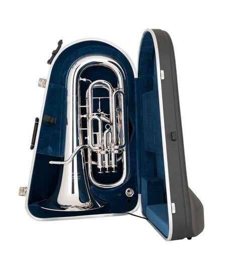 Miraphone M5050T-SP-WC 4 Valve Compensating Euphonium, with trigger and case, Silver Plate