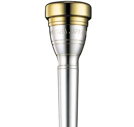 Yamaha Gold-Plated Rim/Cup 14E short shank Cornet Mouthpiece