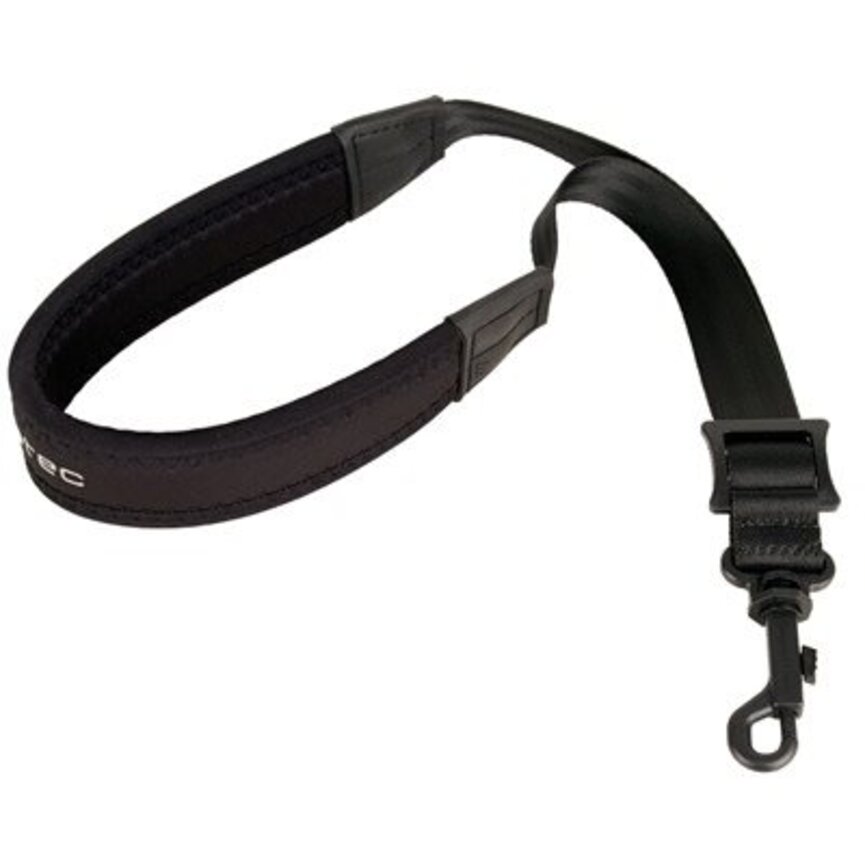 Protec Padded Neoprene Saxophone Neck Strap with Plastic Swivel Snap (Black, Regular 22″)