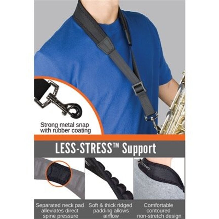 Protec Saxophone Less Stress Neck Strap 22" Regular with Metal Snap