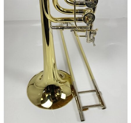 Rath R9 Bb/F/Gb/D Yellow Brass Bass Trombone with Independent Rotax Valves (SN: 931)