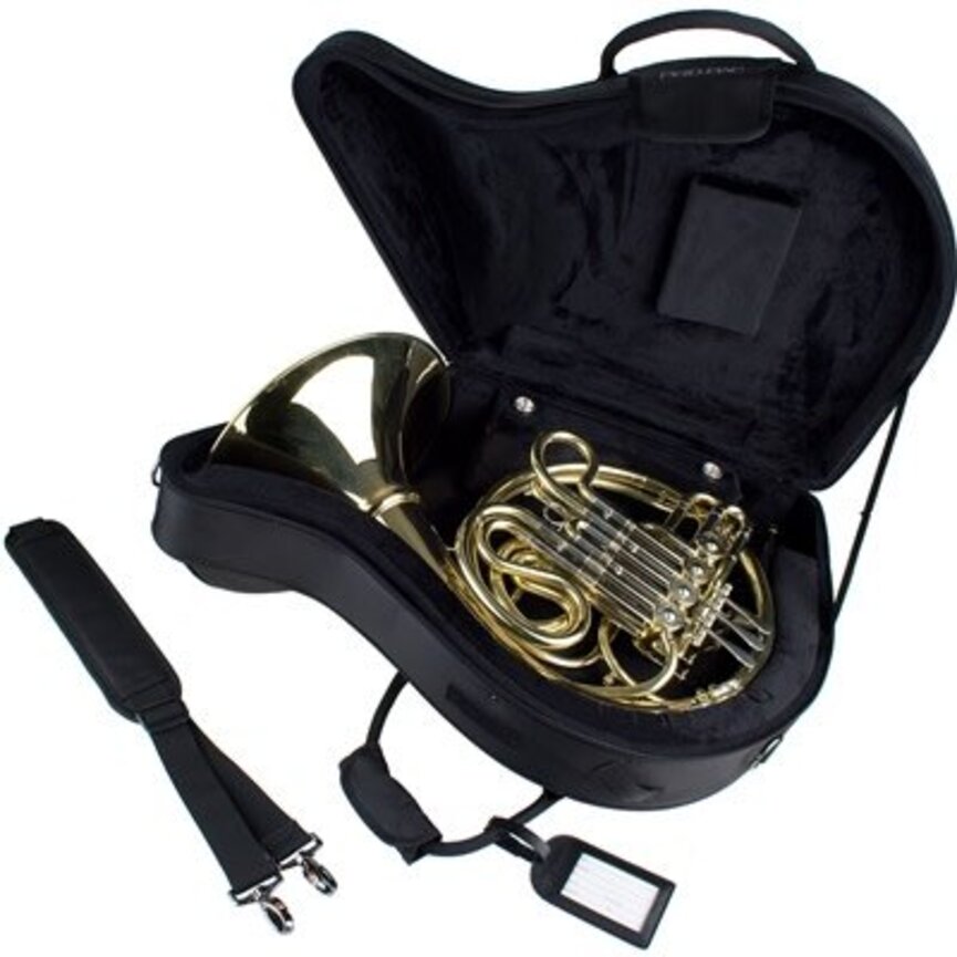 Protec Fixed Bell French Horn Contoured Pro Pac Case Black