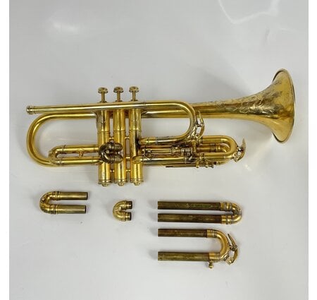 Used Holton Revelation Bb/A Cornet, Gold Plate (SN: 29487)