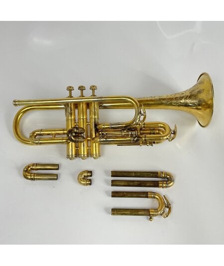 Used Holton Revelation Bb/A Cornet, Gold Plate (SN: 29487)