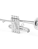 Jupiter 1700S XO Model Bb/A Silver-Plated Piccolo Trumpet