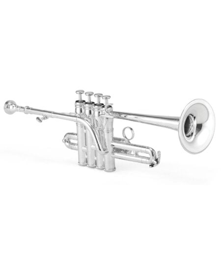 Jupiter 1700S XO Model Bb/A Silver-Plated Piccolo Trumpet