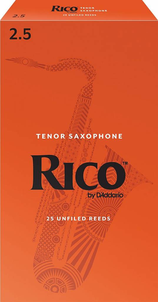 Rico Rico Tenor Saxophone Reeds Pack of 25 - Dillon Music