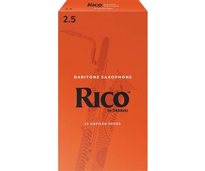 Rico Baritone Sax Reed 4番　25枚入り　旧パッケージ Rico Rico Baritone Saxophone Reeds Pack of 25 - Dillon Music