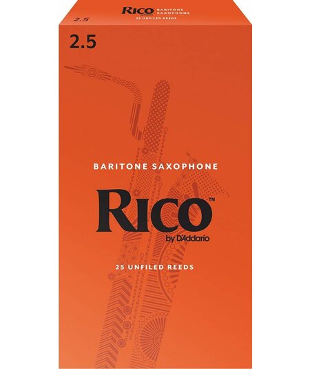 Rico Baritone Saxophone Reeds Pack of 25