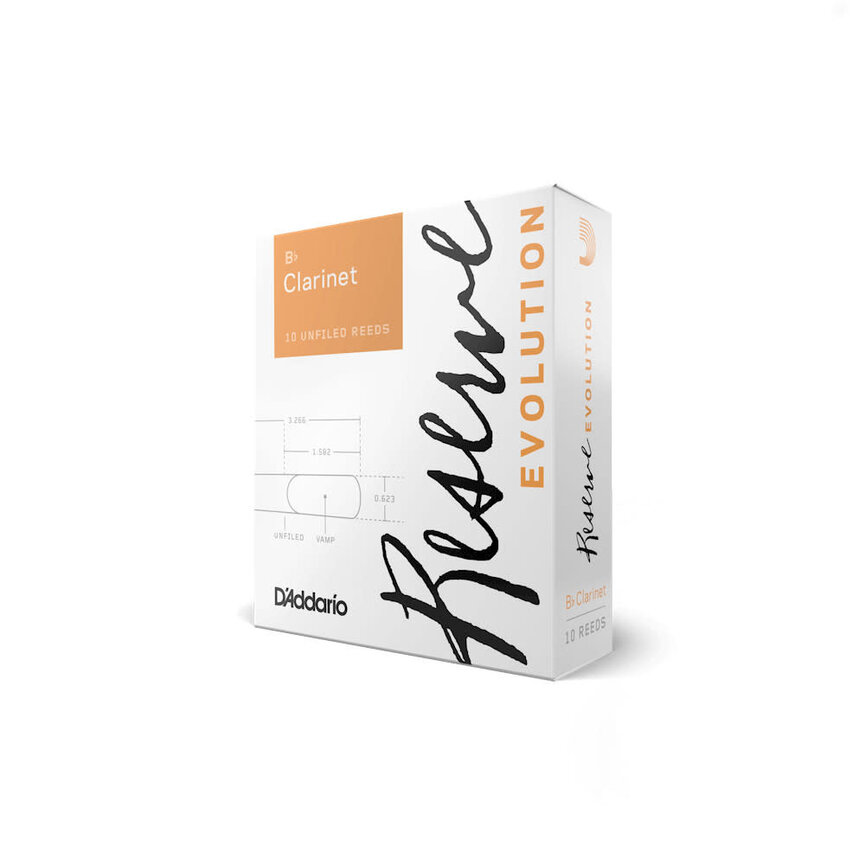 D'Addario Reserve Evolution Bb Clarinet Reeds 3.5+