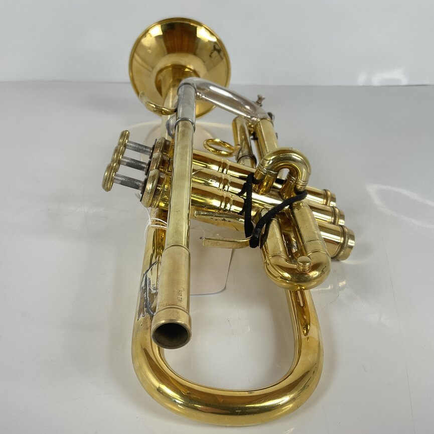 Used Bach 229G C Trumpet, Gold Plate (SN: 131958)