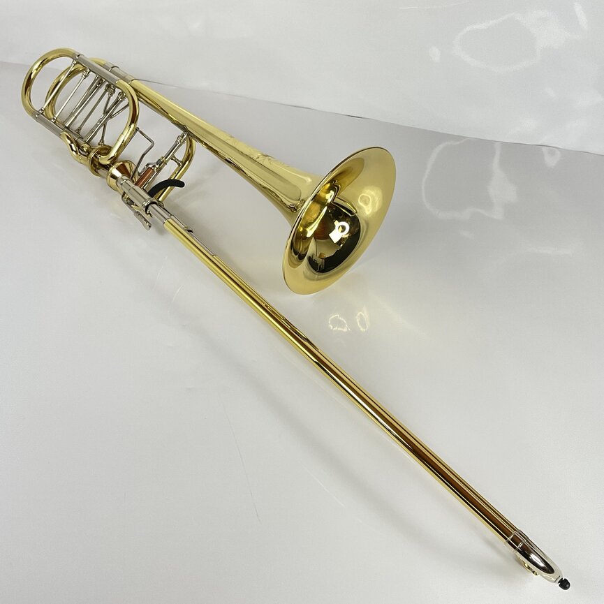 Demo S.E. Shires Custom Bass Trombone Yellow Brass Bell (SN: 13327)