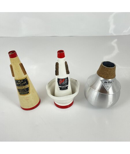 Used Trumpet Mute Lot 65 (H&B Straight, H&B Cup, Jo-Ral Bubble) [34339]